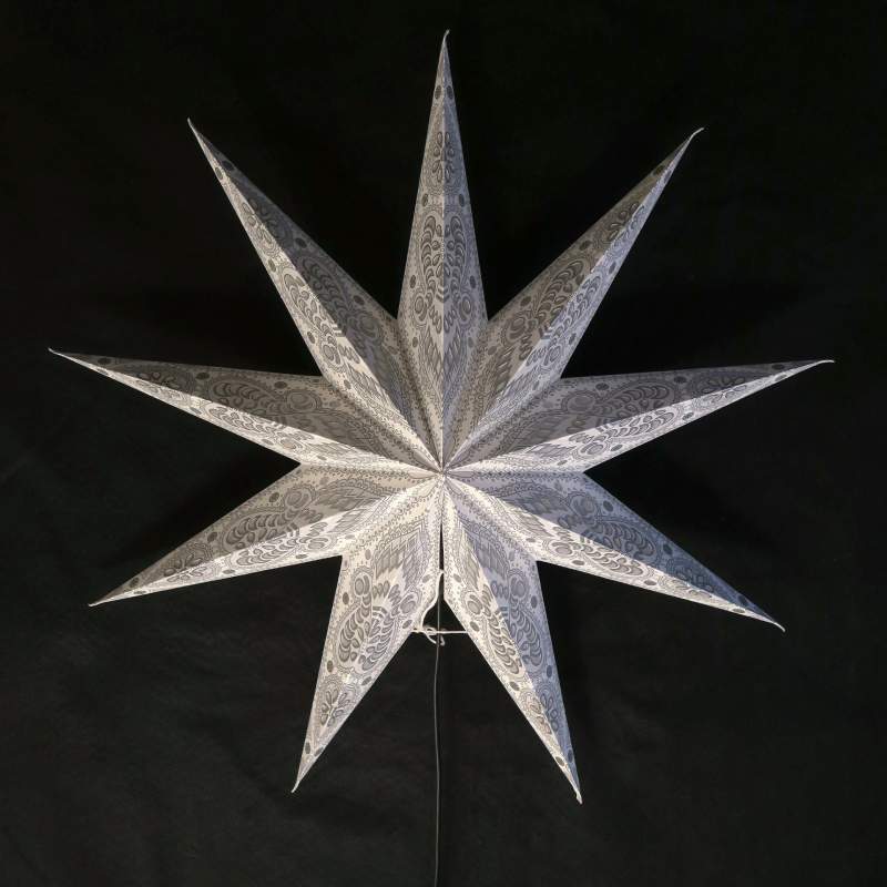 Ganesha white glitter